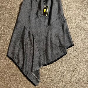 Multiples Asymmetrical Skirt in Charcoal Gray